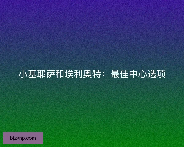 小基耶萨和埃利奥特：最佳中心选项
